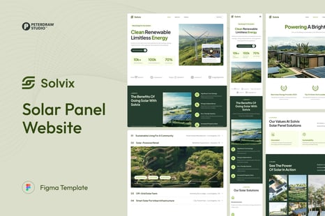 Solvix - Solar Panel Website - UX & UI Kits