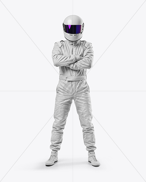 Man Wearing Racing Kit Mockup