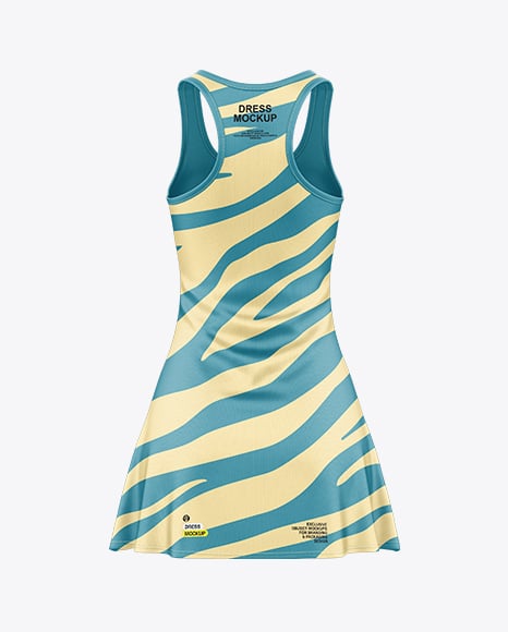 Women's Dress Mockup - Back View