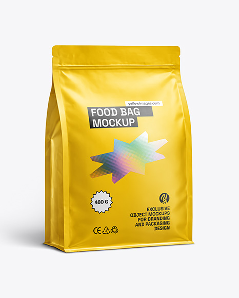 Matte Food Bag Mockup