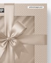 Gift Box With Bow Mockup