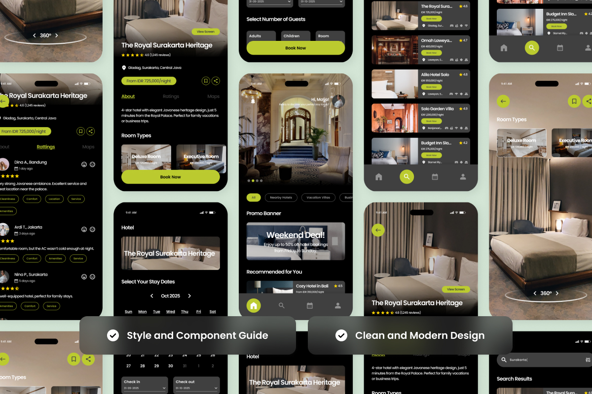 Stayvia – Hotel Booking App Design Template
