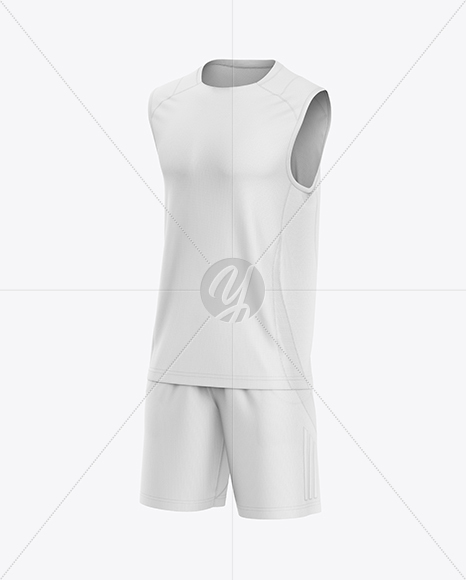 Training Sleeveless Kit Mockup - Half Side View