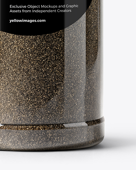 Spice Jar with Grounded Black Pepper Mockup