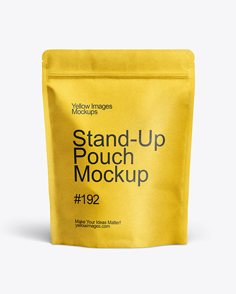 Kraft Stand-up Pouch Mockup
