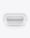 Clear Plastic Container in Paper Sleeve Mockup
