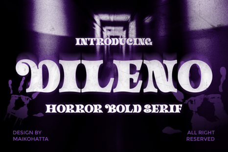 Dileno - Horor Bold Serif Font