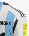 Soccer Kit Mockup - Back Half Side View