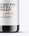 Antique Green Glass Red Wine Bottle Mockup