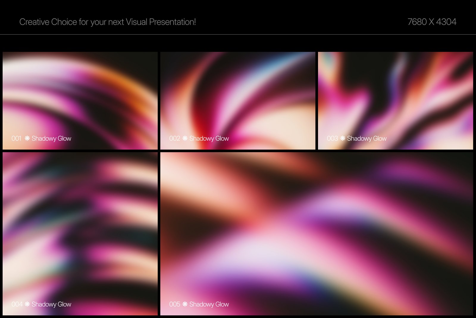 Shadowy Glow Background Set