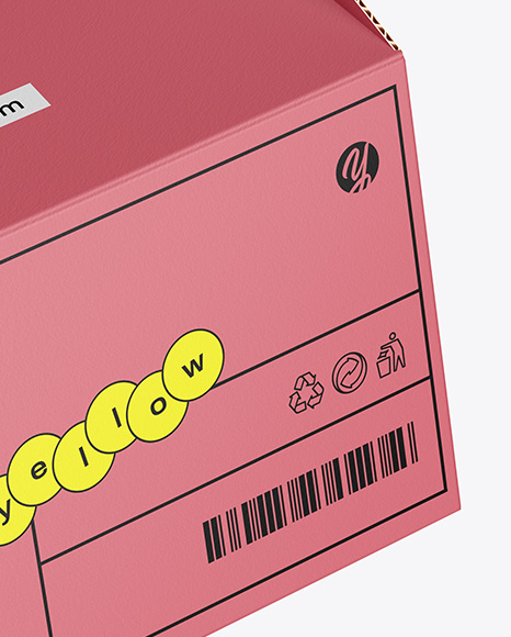 Paper Box w/ Handle Mockup