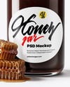 Dark Eucalyptus Honey Jar Mockup
