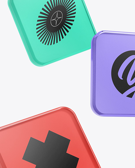 Frosted Glass Icons Mockup