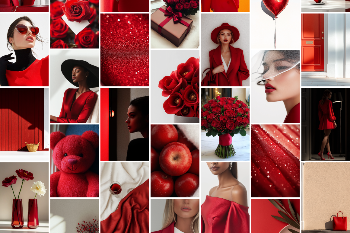 Red Aesthetic - 155 Images Bundle