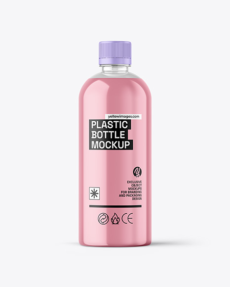 Clear Cosmetic Bottle Mockup