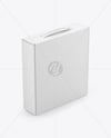Paper Box with Plastic Handle Mockup