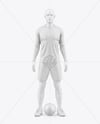 Soccer Full Kit w/ Mannequin Mockup - Front View