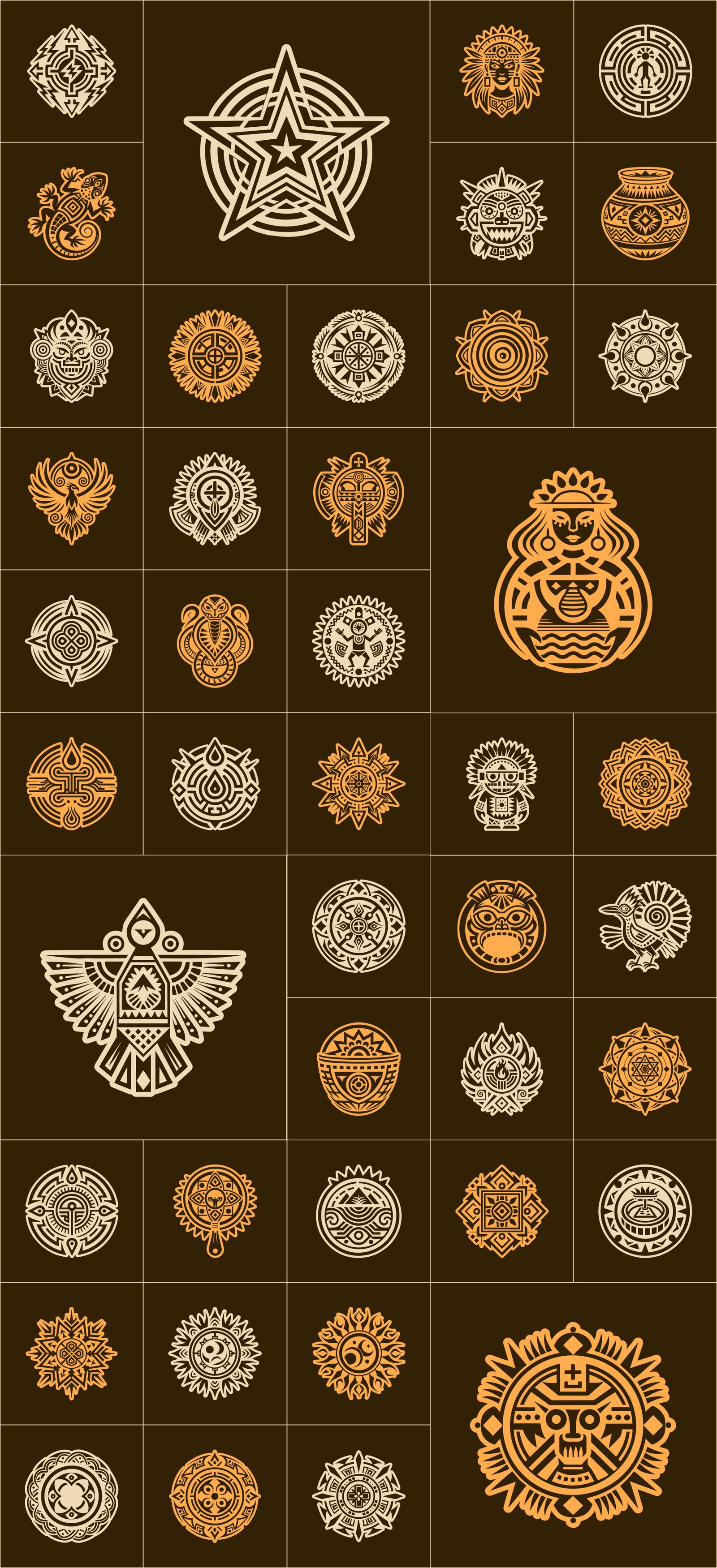 Hopi Art and Symbols Set