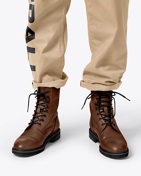 Man Wearing a Coverall Mockup