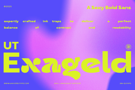 UT Exageld - A Sexy Bold Sans - Creative Store