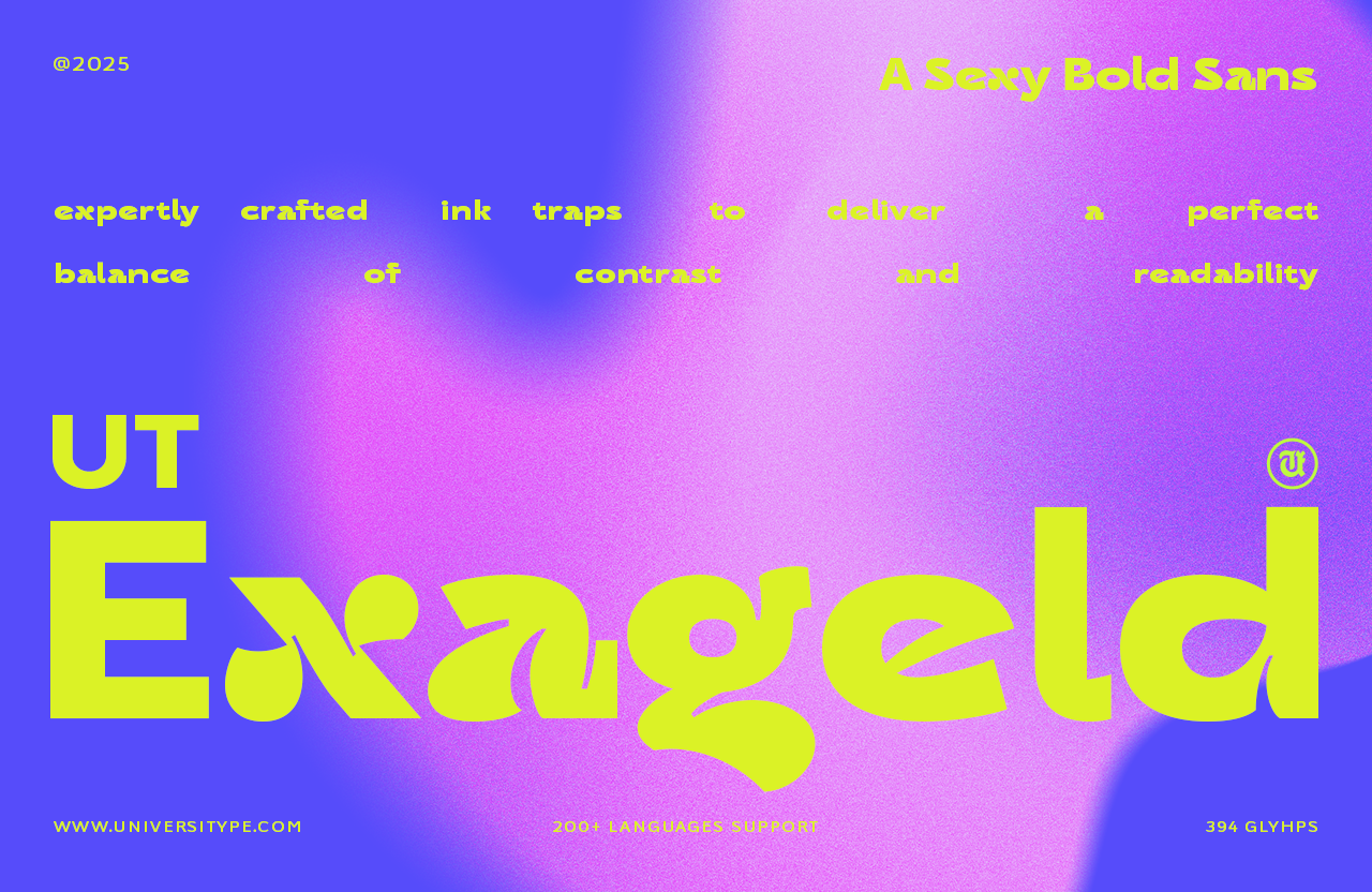 UT Exageld - A Sexy Bold Sans