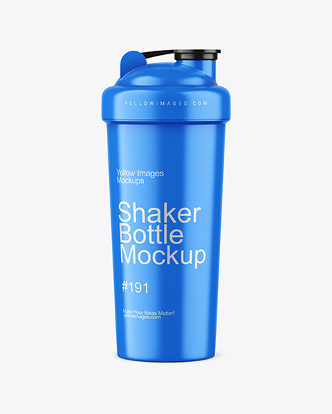 Glossy Shaker Bottle Mockup