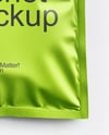 Metallic Sachet with Zip Lock Mockup