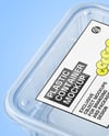 Empty Clear Plastic Food Container Mockup