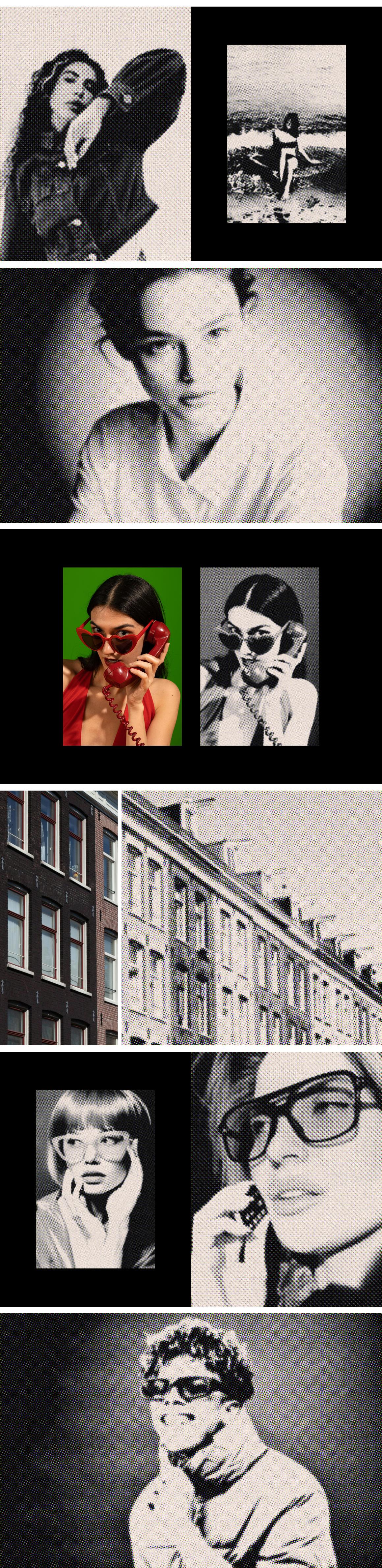 Retro Magazine Printer Effect