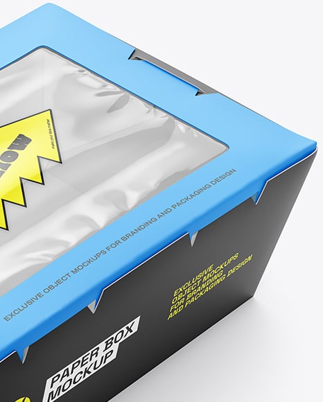 Paper Food Box Mockup