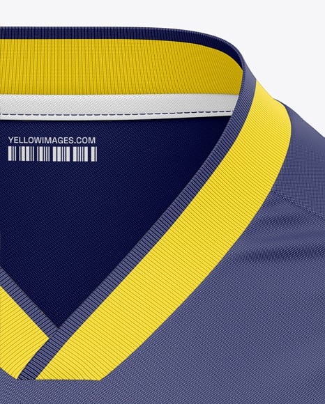 Men's V-Neck Jersey Mockup