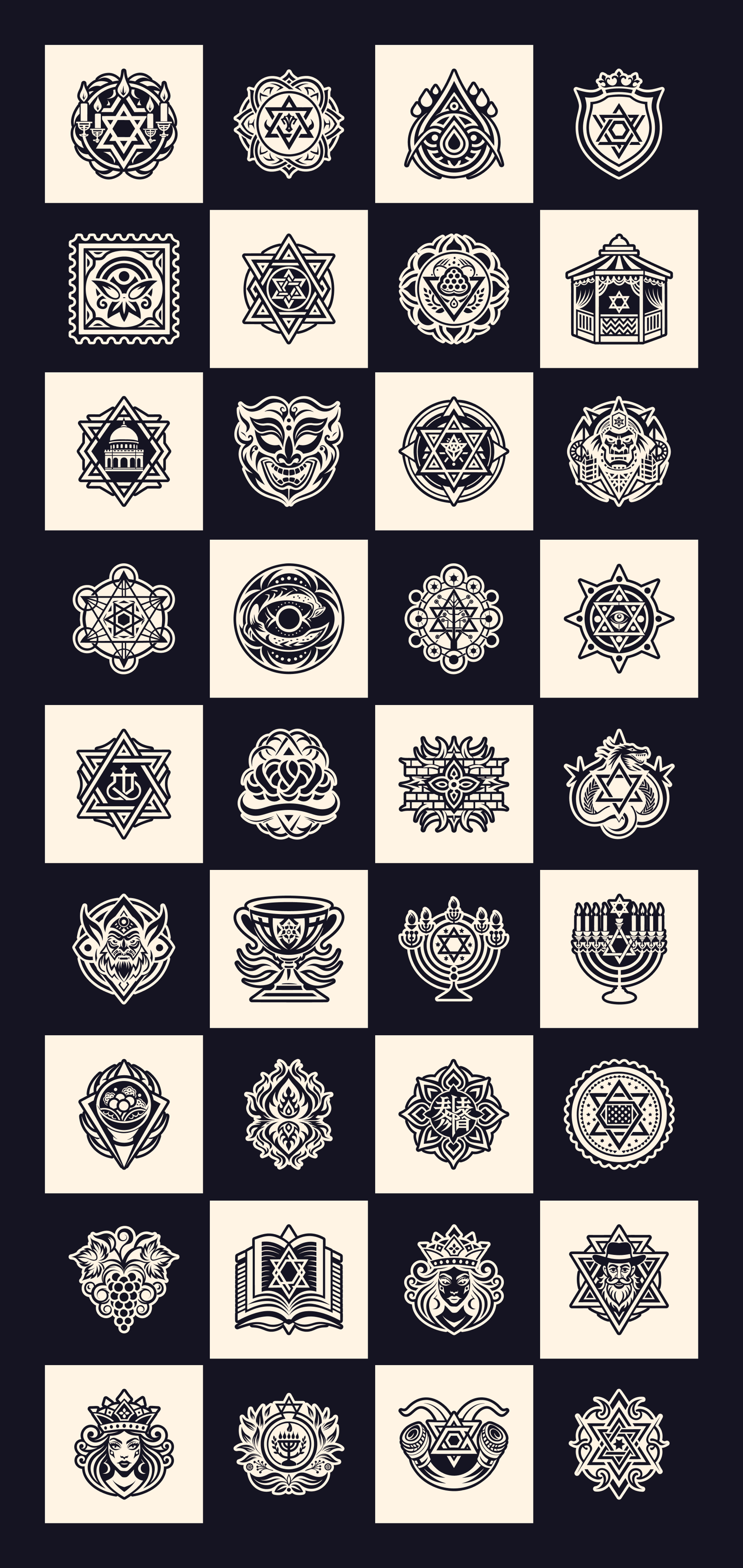 Jewish Symbols Collection