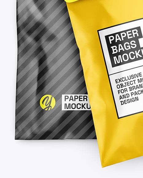 Paper Mailing Bags Mockup