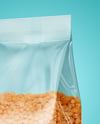 Transparent Package with Lentils Mockup
