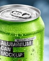 Aluminium Can in Ice Mockup