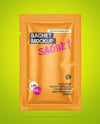 Glossy Sachet Mockup