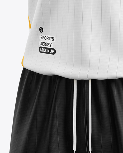 Soccer Kit Mockup - Half Side View