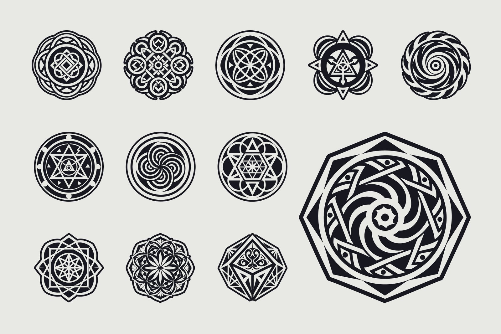 Glyph Sacred Geometry Symbols
