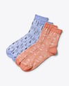 Two Pair of Socks Mockup