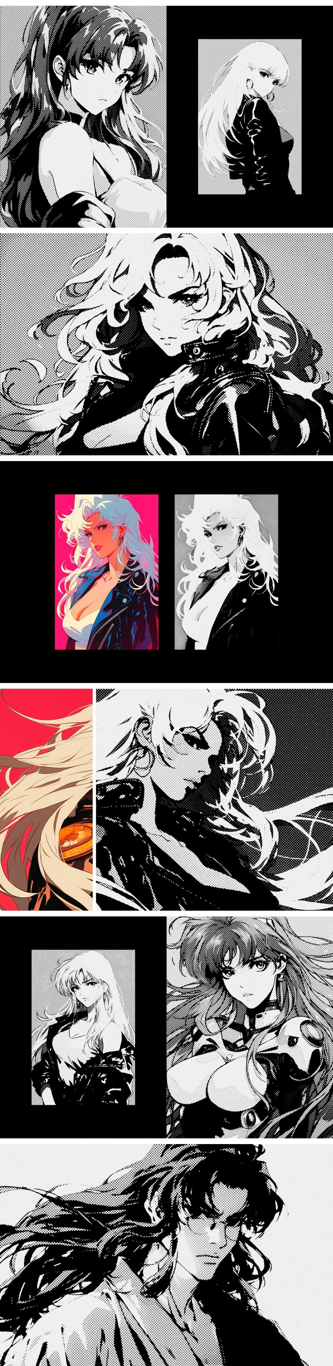 Retro Manga Design Effect