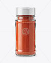 Spice Glass Jar with Sweet Paprika Mockup
