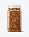 Plastic Jumbo Jar with Steak Seasoning Mockup