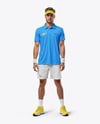 Man Wearing Full Tennis Kit Mockup
