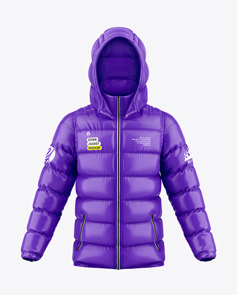 Glossy Down Jacket Mockup