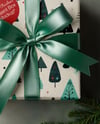 Top View of Christmas Gift Box Mockup