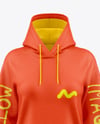 Women Cotton Hoodie Dress Mockup