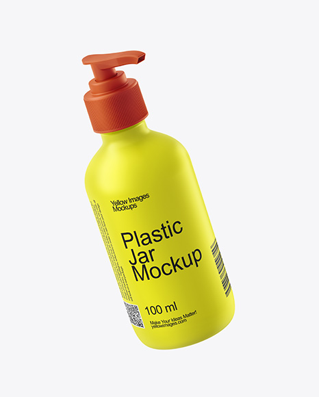 Pump Bottle with Tube Mockup