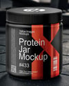 Protein Jar Mockup