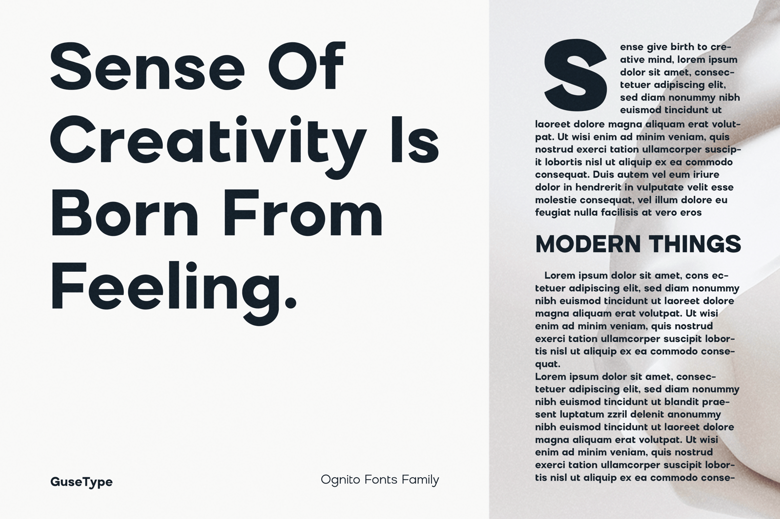 Ognico - Display Sans-Serif Font
