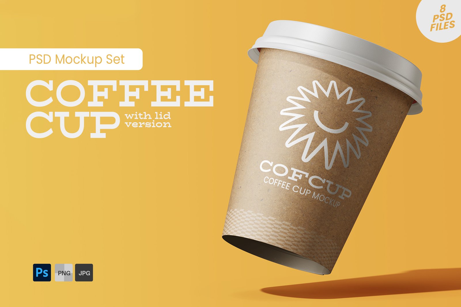 Paper Coffee Drink Cup PSD Mockup Template Set